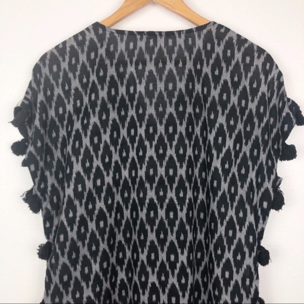Anthro Floreat Sequin Tassel Top - Picture 3 of 6